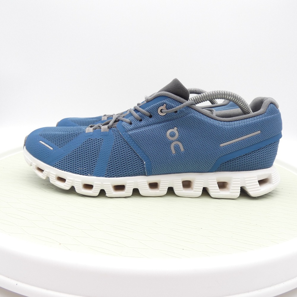 On Cloudflow Mens 10.5 Running Shoes Lake Fern Blue Grey 59.98374 Swiss